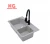 Import Popula Eco-Friendly Material Double Bowl Topmount Quartz Stone Kitchen Sink from China