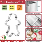 POPULAR!! Stainless Steel Baking Tools Christmas Shape Cookie Mould Biscuit Cookie Cutter Set Holiday Cookie Cutter Machine
