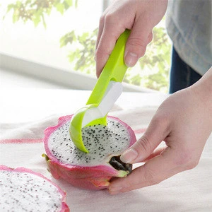 Portable Big Sphere Ball New Fashion Colorful Plastic Fruit Ice Cream Spoon Scoop Tools