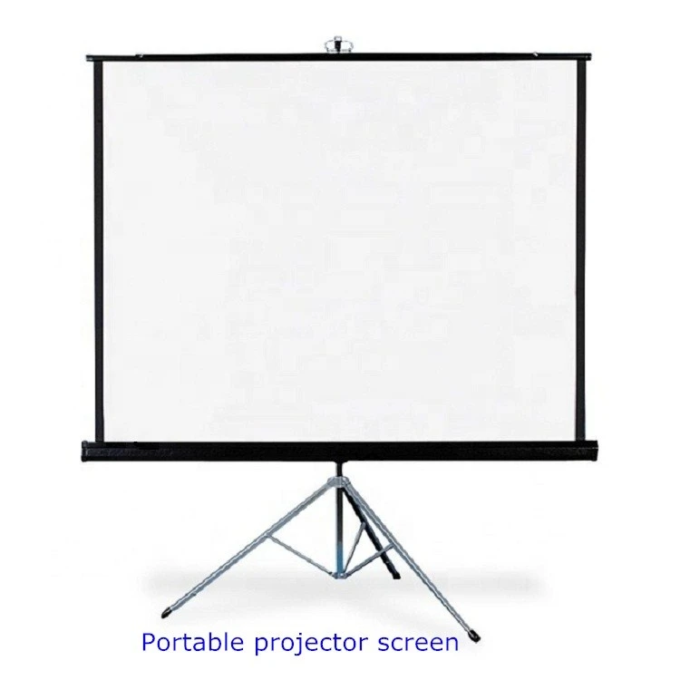 Portable rack  projection screen  100 inch Matt White HD Floor  Foldable Stand Tripod frame  Projector Screen For Home School