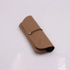 Portable soft eye glass cases custom brown leather sun glasses case box eyewear sunglasses case box