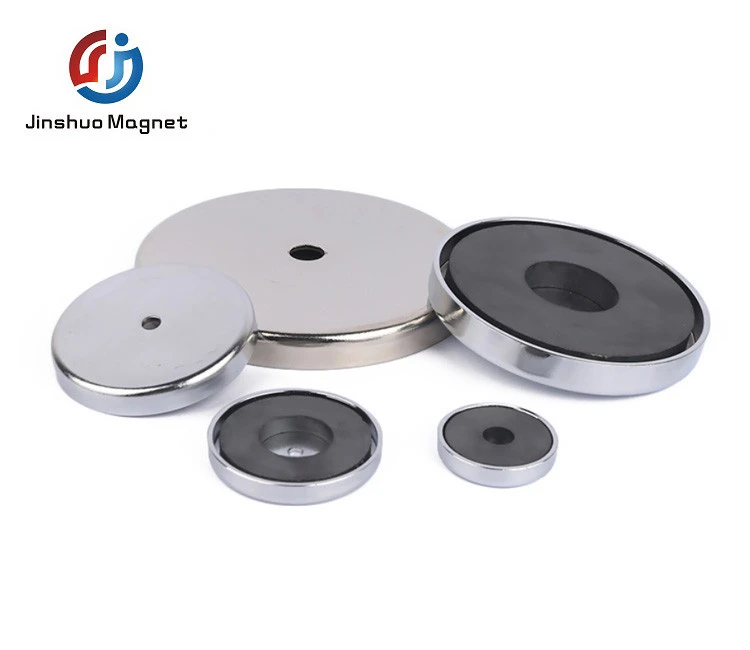 Neodymium Pot Magnets, Round Base Magnets