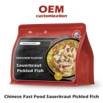 Pre-cooked Food Boneless Fish Fillets Chinese Fast Food Sauerkraut Fish Exclusive For Chain Restaurants Lazy Person Cuisine OEM