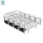 Pregnant pig gestation crates in animal cage for sale