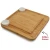 premium custom odm square rectangle large bamboo acacia cheese and bread board platter serving tray and draw fork knife box set