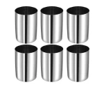 Premium Stainless Steel Juice Glass Set of 6 Pieces -300ml Multipurpose Serving Metal Glass Mirror Polish Food Grade