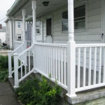 Premium Vinyl PVC Plastic Railing/ Balustrades /Handrails For Villa House Outdoor Platform Decking Floor