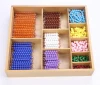 Preschool Educational Bead Game Montessori Mathematics Toys Math Materials Decanomial Bead Bar Box