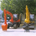 Price new 7.3ton excavator BD80W wheel excavatormodel