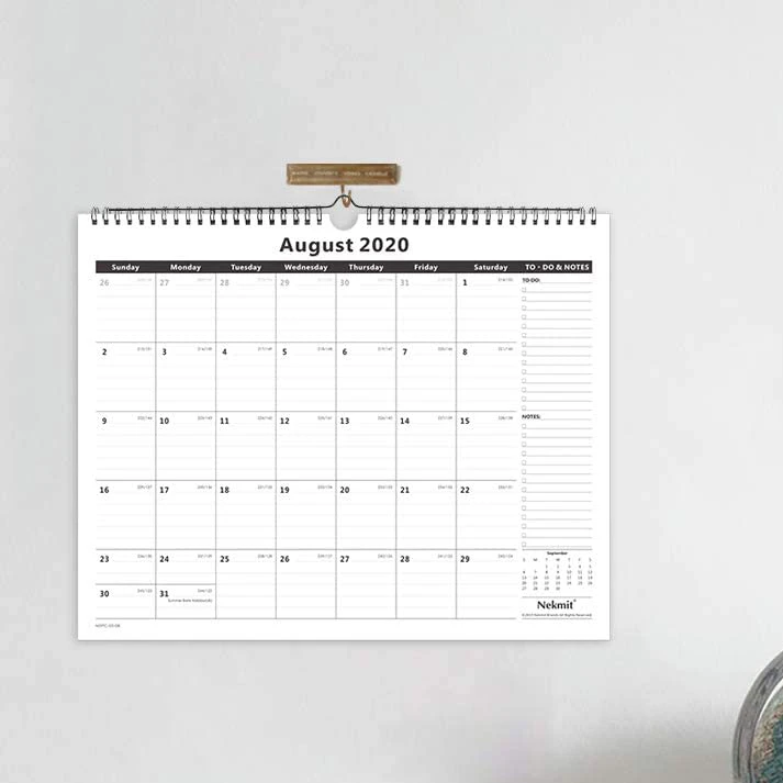 Printing Custom 2021 Monthly Design Advent Planner Christmas Wholesale Print Perpetual Promotional Office Hanger Wall Calendar