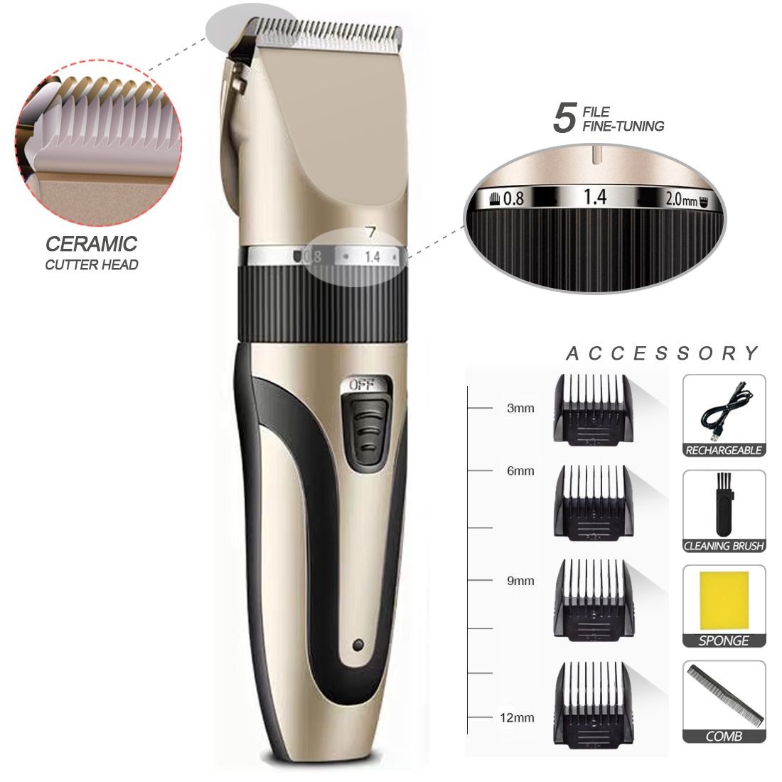 Private Label 5 in 1 Hair Trimmer Blades For Man Groomer Nose Trimmer