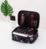 Private label cartoon pattern printed travel PVC makeup cosmetic case