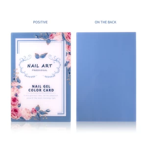 Professional Acrylic Nail Gel Polish Display Card Book Color Board Chart Nail Display Book