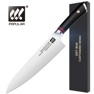 Professional chef&#39;s knife with G10 handle