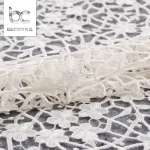 Professional design Cheap decorative recycled polyester net lace fabric