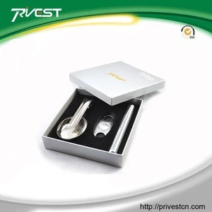Promotion Steel 3 In 1 Cigar Accessories Set in Square Gift Box