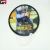 Import Promotional portable nylon  foldable hand round fan polyester flying disc from China