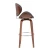 Import PU Leather wooden bar chair with footrest from China