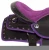 Import Purple Synthetic Western Barrel Racing Horse Saddle and Tack Set. WST-01 Size (14"-18") from India