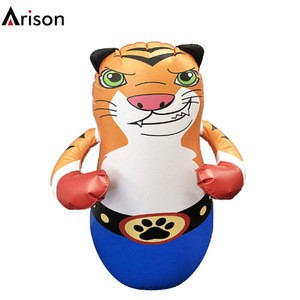 PVC inflatable tiger animal bop bag toy
