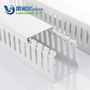 PVC wire ducts plastic cable duct /trunking wire accessories