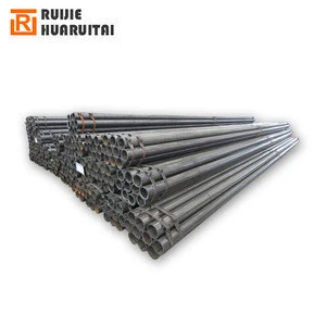Q195 Q235 black olied ERW tube welded steel pipe high quality from Tianjin factory