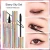 Import QIC liquid Lash Extension Mascara with Eyeliner Liquid Pen Set 4D Silk Fiber Waterproof Black Mascara set from China