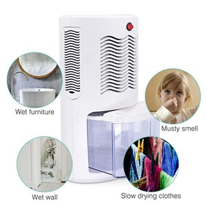 Quiet compact dehumidifier with 2000ml water tank portable electric mini dehumidifier for home