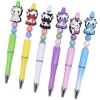 Ready to Ship high quality cow Character pen topper promotional Kids focal bead for DIY craft pen tops making accessories