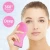 Import Rechargeable Ultrasonic Vibrating Skincare Makeup Cleaning Face Cleansing Massager Soft Wireless Silicone Facial Brush from China