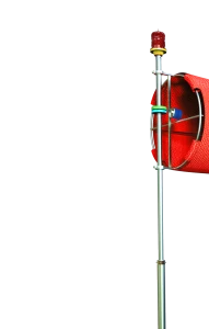 RED helipad White And Orange airport Windsock suppliers/Icao Lighted Wind sock Helipad Airport Wind Sock With  Obstruction Light