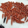 Red Jasper stone Horn beads for sale, Horn Pendant Making Jewelry Craft