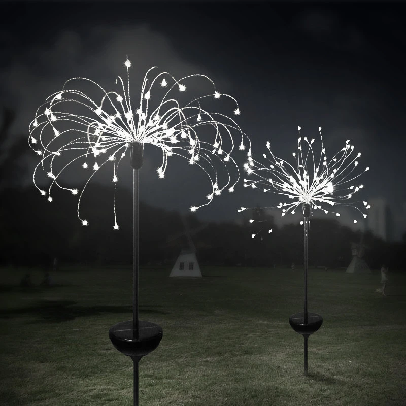 Remote Fairy Lights Waterproof String Lawn LED Copper Wire Garden Decorative Garden Hanging Lights Solar Fireworks Lights