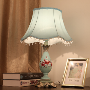 Resin Printing European Style Mid Century Romantic Art Deco Table Lamp