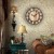Import Retro Design Wooden Round  Decorated With a Farm House Wall Clock from China