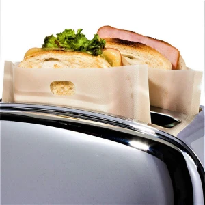 Reusable 3 Sizes Nonstick Toast Bags Heat Resistant for Grilled Cheese Sandwiches Chicken Pizza Pastries Toaster Bag