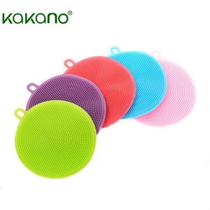 Reusable Kitchen Silicone Cleaning Brush for Dish BPA Free Food Grade Material
