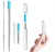 Import Reusable Metal Telescopic Steel Drinking Retractable with Metal Case Telescoping Stainless Straw from China