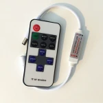 RF LED dimmer DC5V-24V 12A ,LED mini wireless controller with RF remote control for single color LED string strip lights