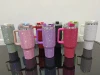 Rhinestone 40oz tumbler Adventure Bottle with straw stainless steel Vacuum handle