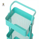Rolling Storage Cart and Organizer with 3 Large Plastic Drawers Small Rolling Cart