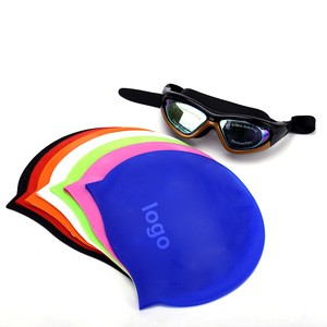 RYHX wholesale customized color waterproof silicone swim cap For Dreadlocks