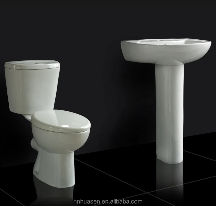 Sanitary Ware Toilet Basin Combination For Bathroom CAT06+CAL06