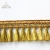 Import Scalloped Gold Tassel Fringes, Metallic Fringe Tassel from China