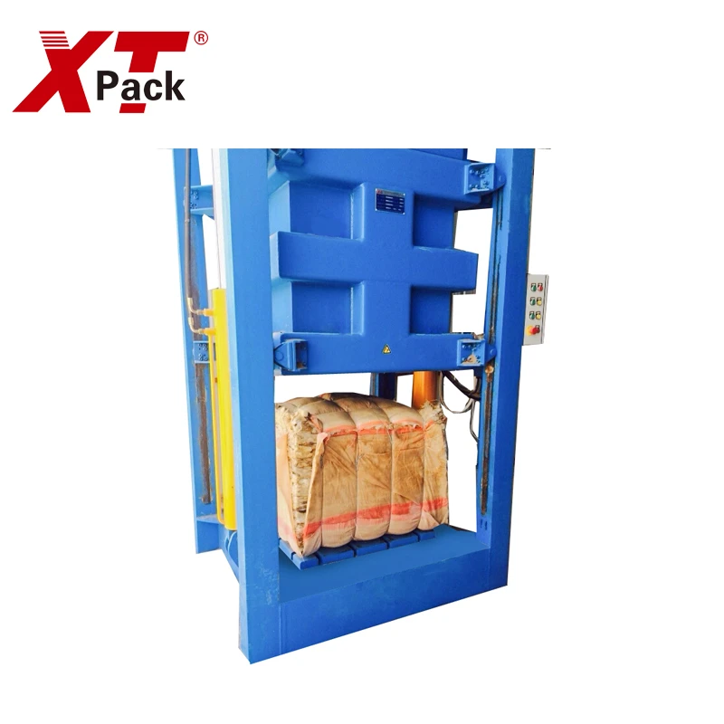 Scrap hydraulic used clothes textiles baling automatic baler machine for paper