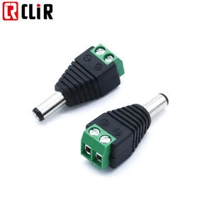 Screw Plug Adapter Cord Female 10A Jack 2 pin 12V DC male Power Connector