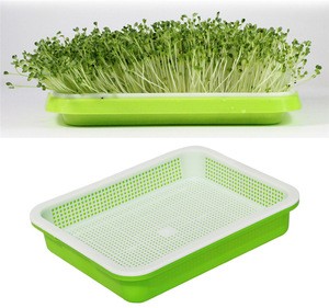 Seedling tray Plastic Double-Layer Seedling Sprouter Nursery Tray Hydroponics Basket Flower Plant Germination Tray Box
