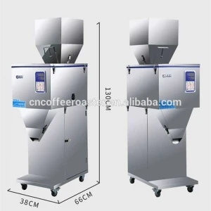 Semi Automatic intellgent Granule/Rice/Sugar/bean/nuts Coffee powder Weighing Filling Machine 10-999g