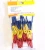 Import set of 12 steel wire with plastic coating clothes clips Colored Drying Hanging Laundry Peg from China