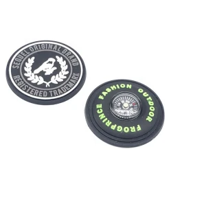 Sew on Embossed Custom Private Brand Name 3D Logo Garment Soft PVC Rubber Patch Labels for Clothing